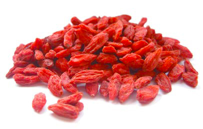 Dried Goji berries ready to enjoy